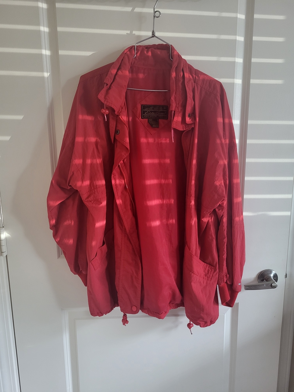 Classic Red Windbreaker Jacket by Eddie Bauer